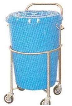 MHF 1077 Solid Linen trolley with Plastic Bucket
