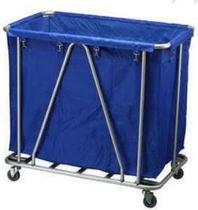 MHF 1078 Dirty Linen trolley with canvas bag